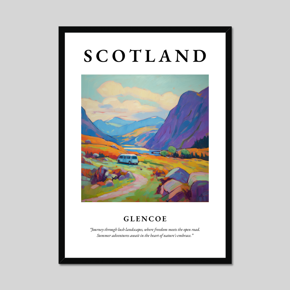 Poster of Glencoe, Scotland.
