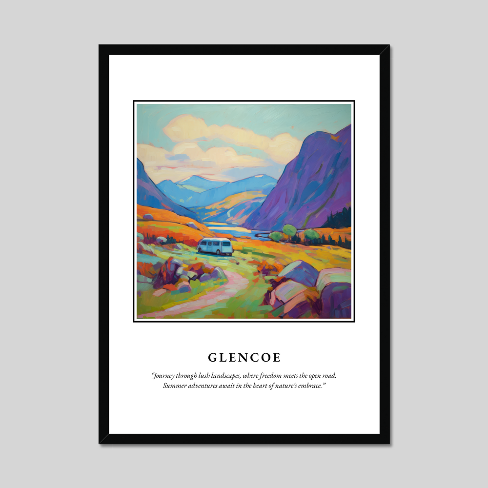 Poster in a black frame