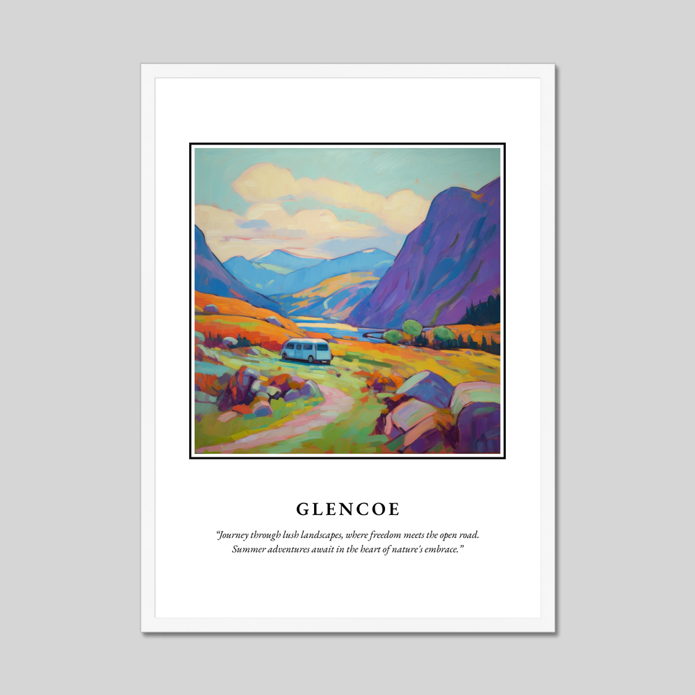 Poster in a white frame