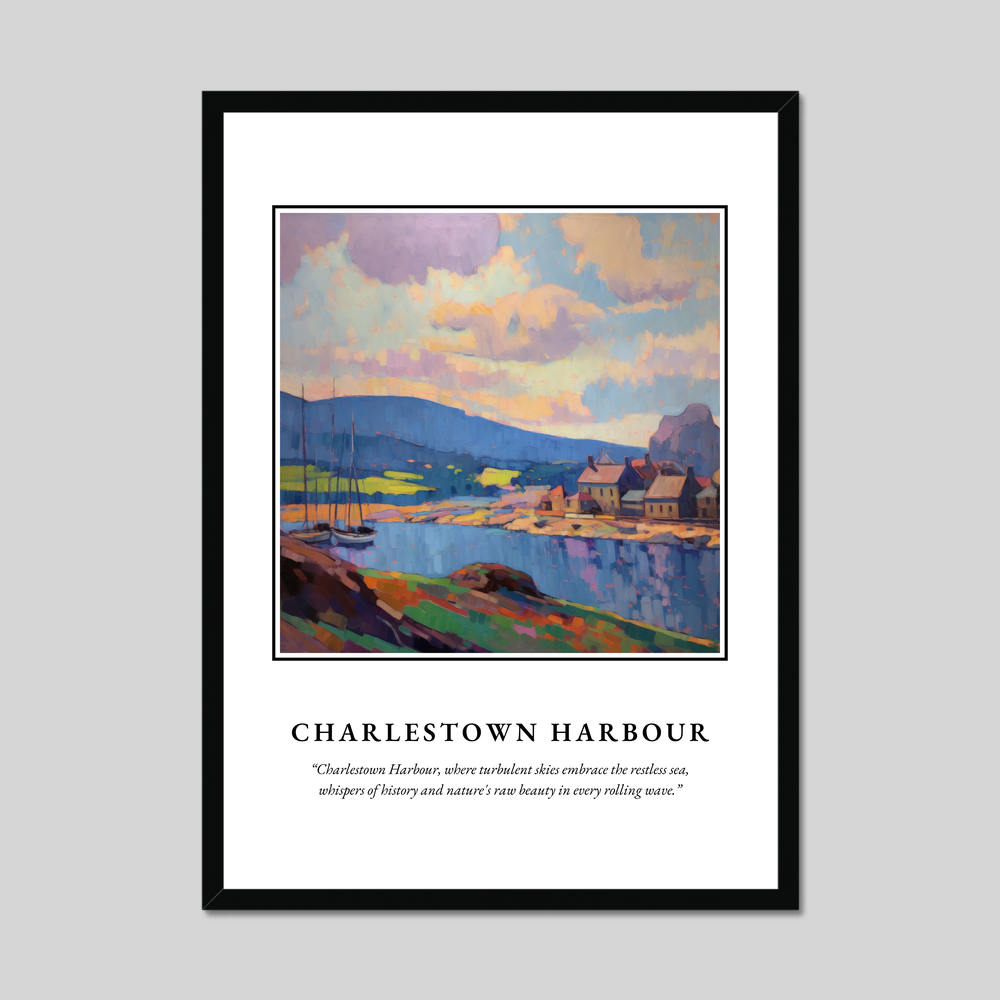 Poster in a black frame