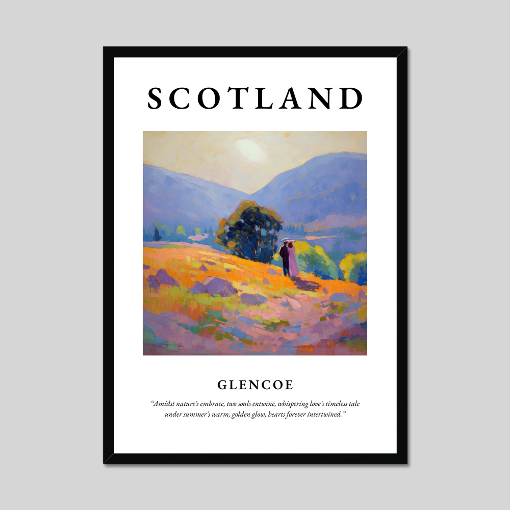 Poster of Glencoe, Scotland.