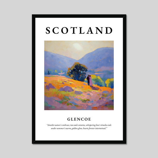 Poster of Glencoe, Scotland.