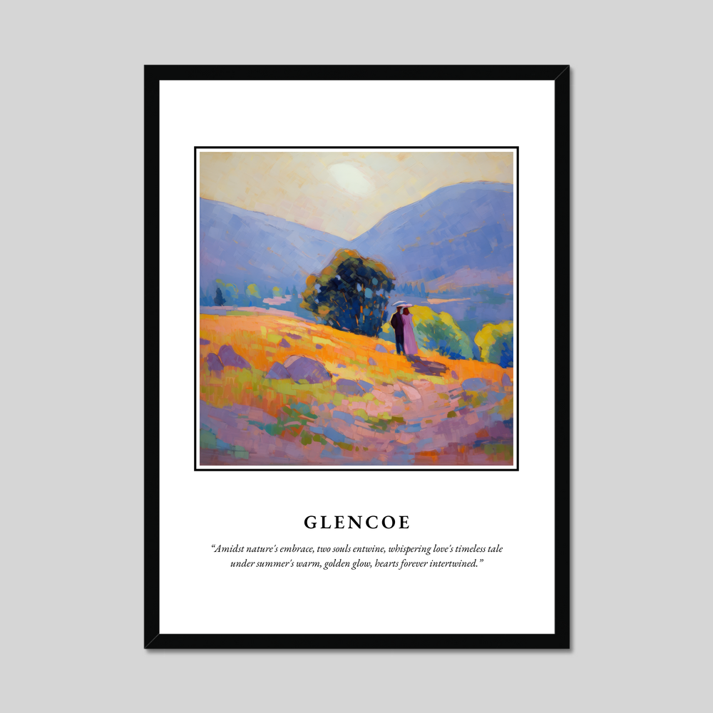 Poster in a black frame