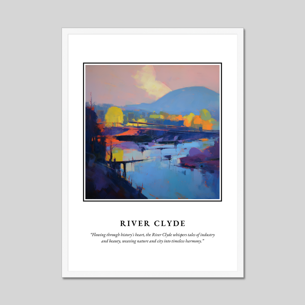 Poster in a white frame