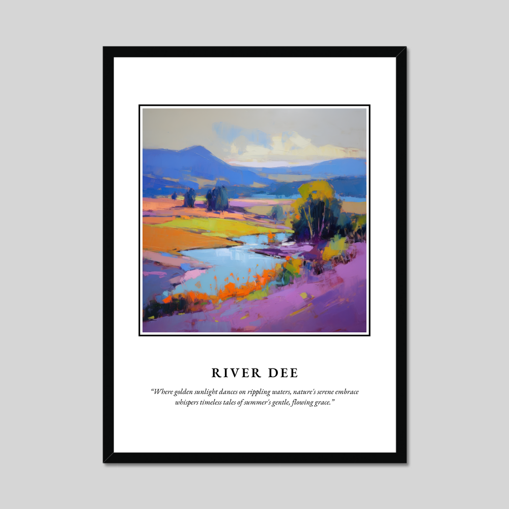 Poster in a black frame