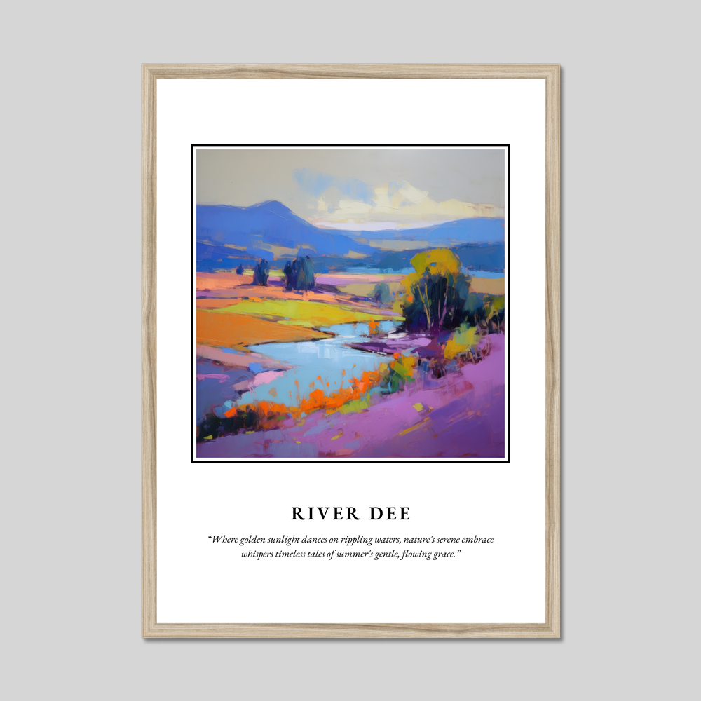 Poster in a natural frame