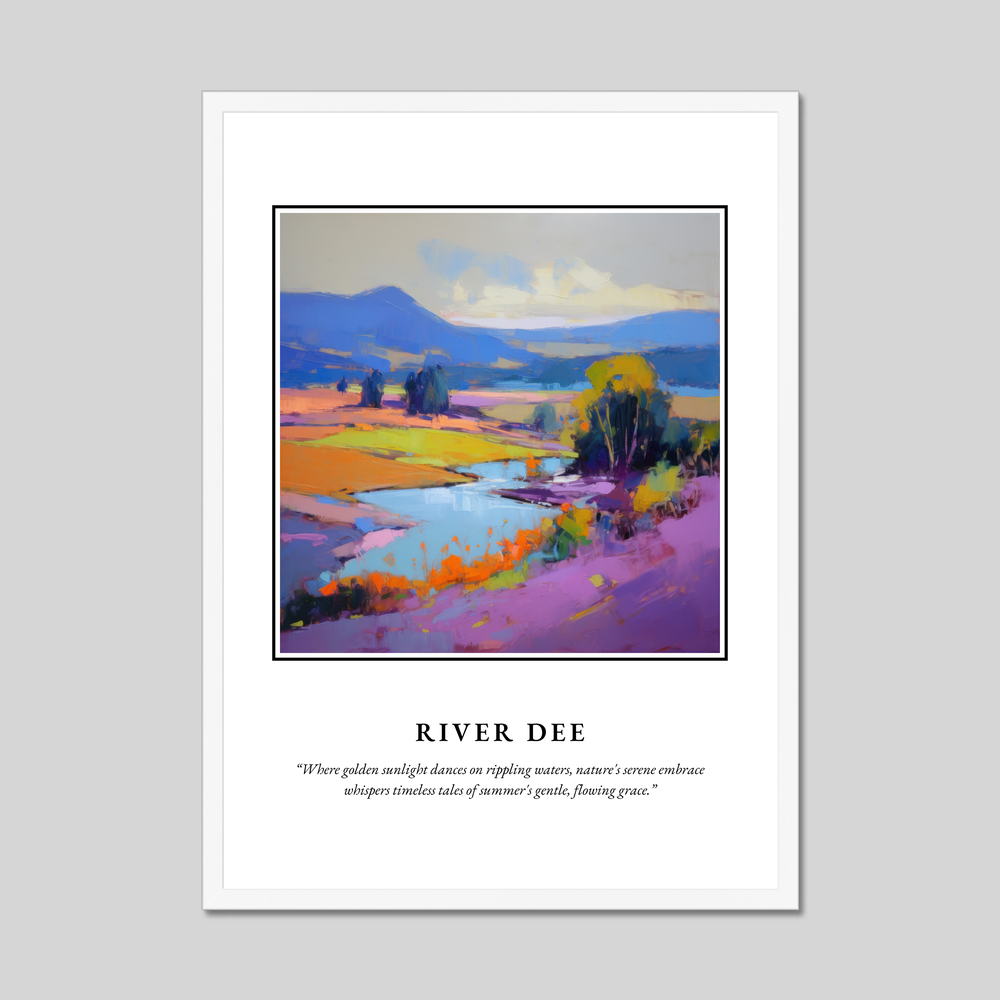 Poster in a white frame