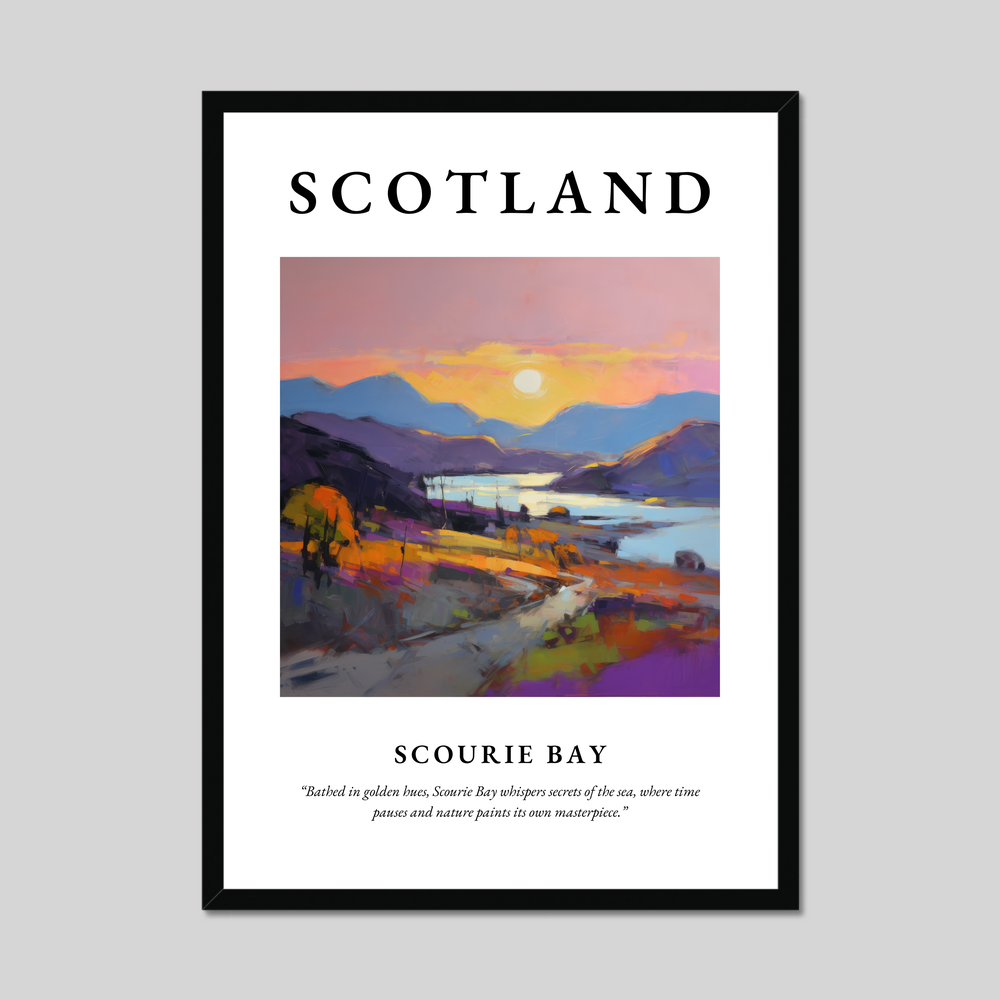 Poster of Scourie Bay, Scotland.