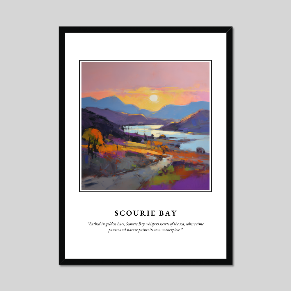 Poster in a black frame