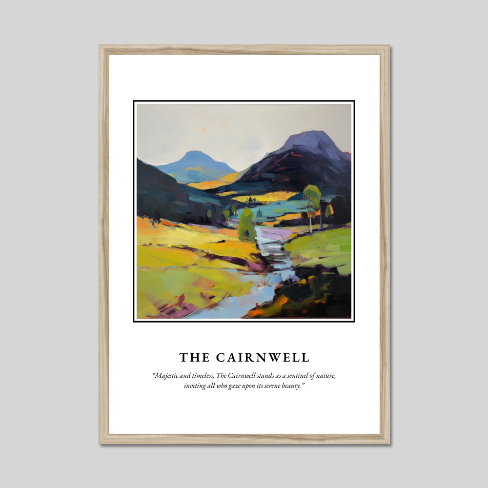 Poster in a natural frame