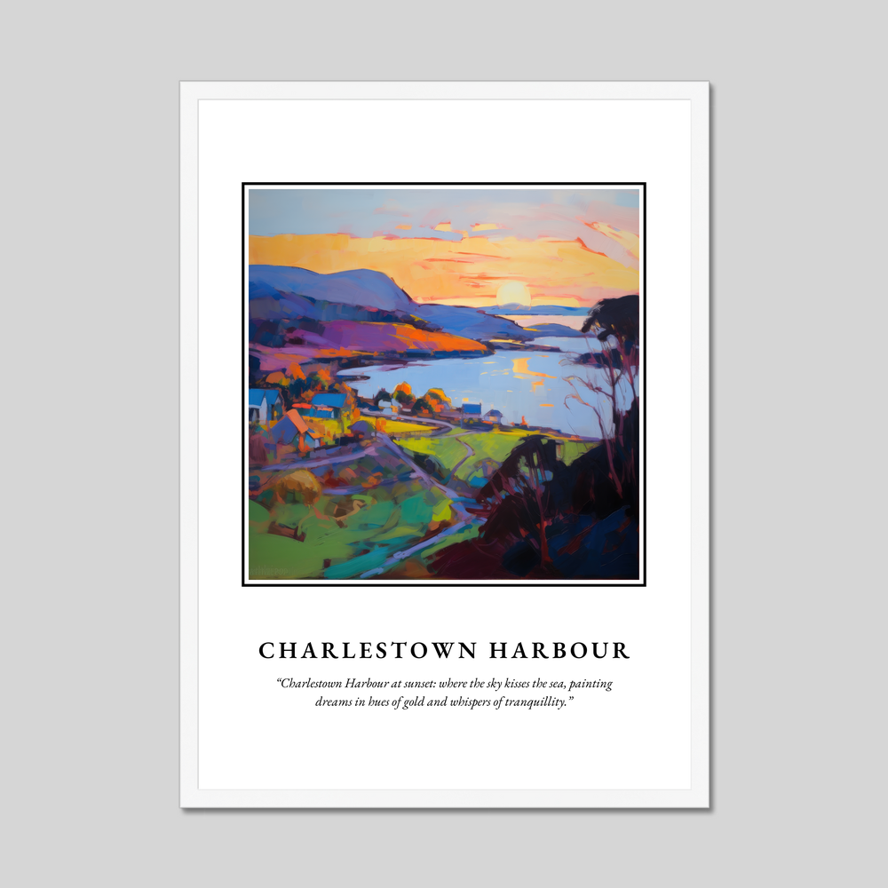 Poster in a white frame