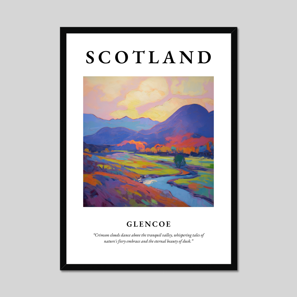 Poster of Glencoe, Scotland.