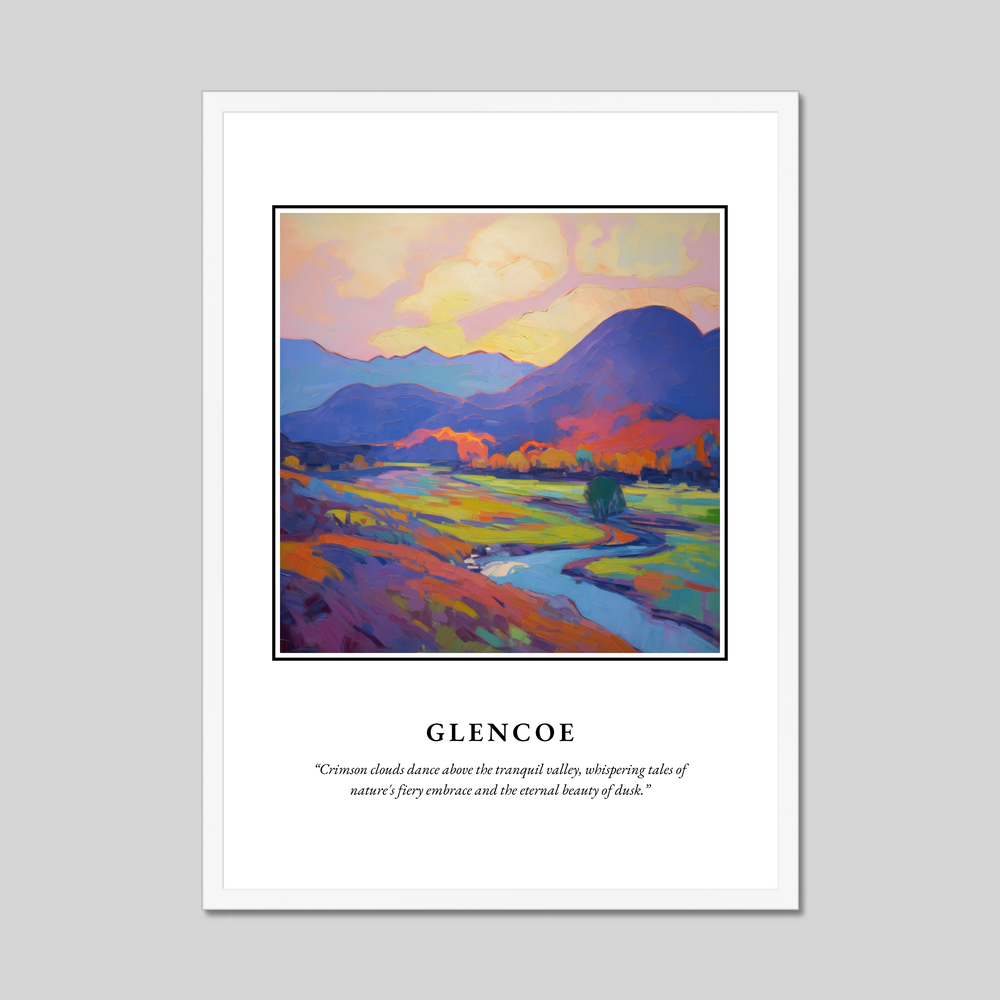 Poster in a white frame