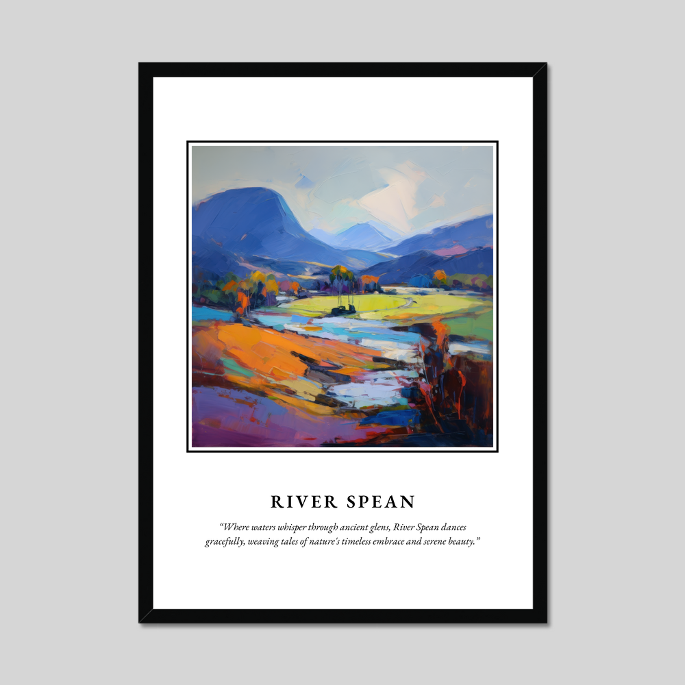 Poster in a black frame