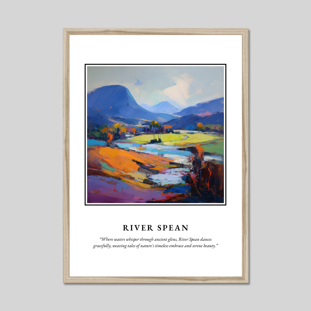 Poster in a natural frame