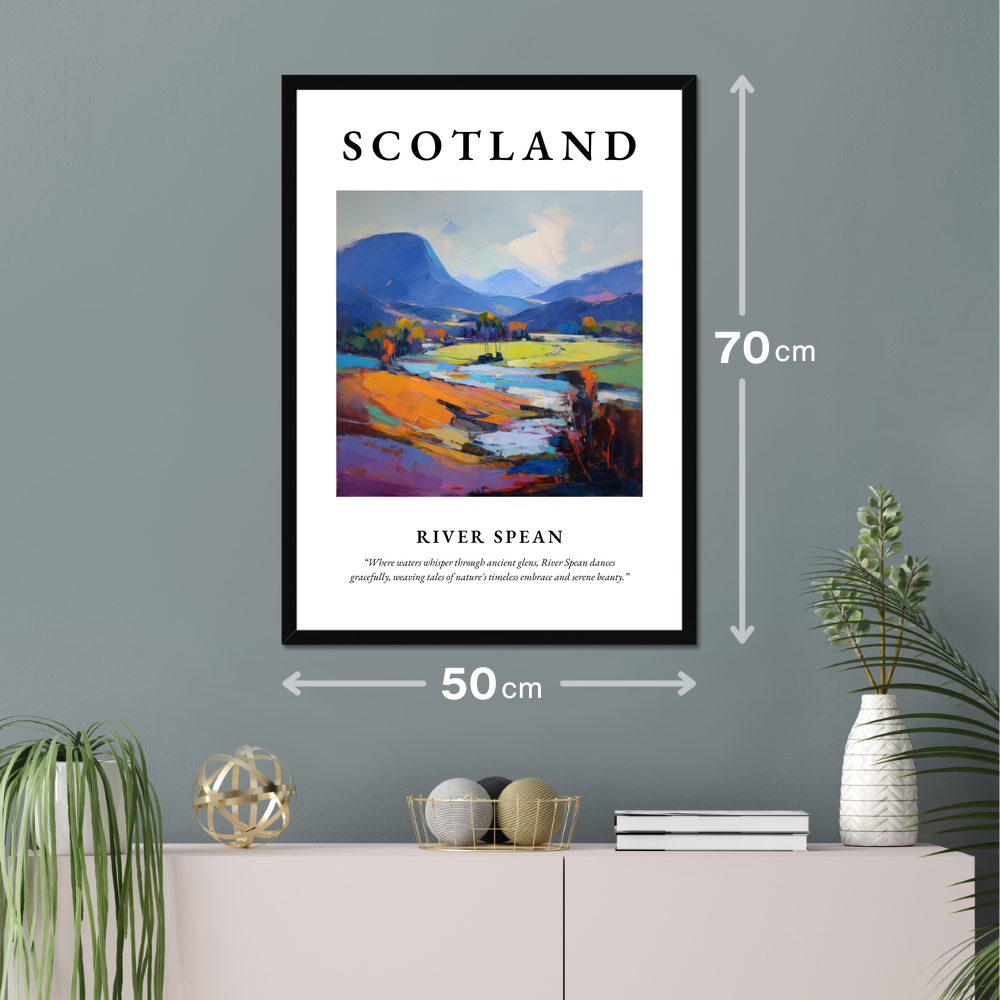 Poster of River Spean hanging on a wall