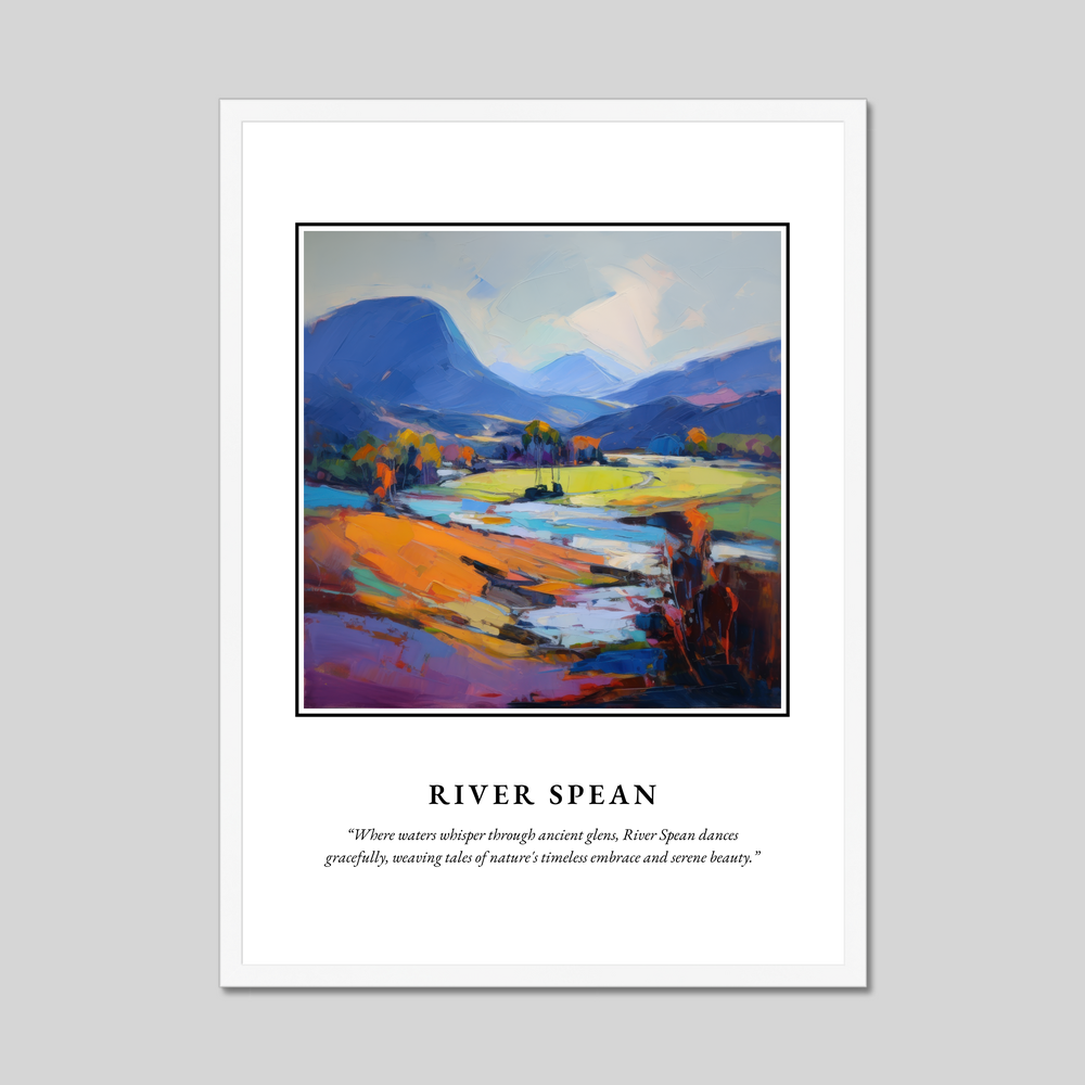 Poster in a white frame