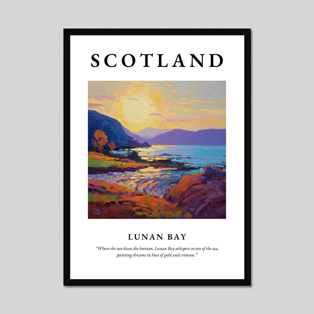Poster of Lunan Bay, Scotland.