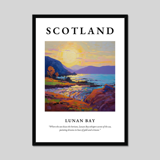 Poster of Lunan Bay, Scotland.