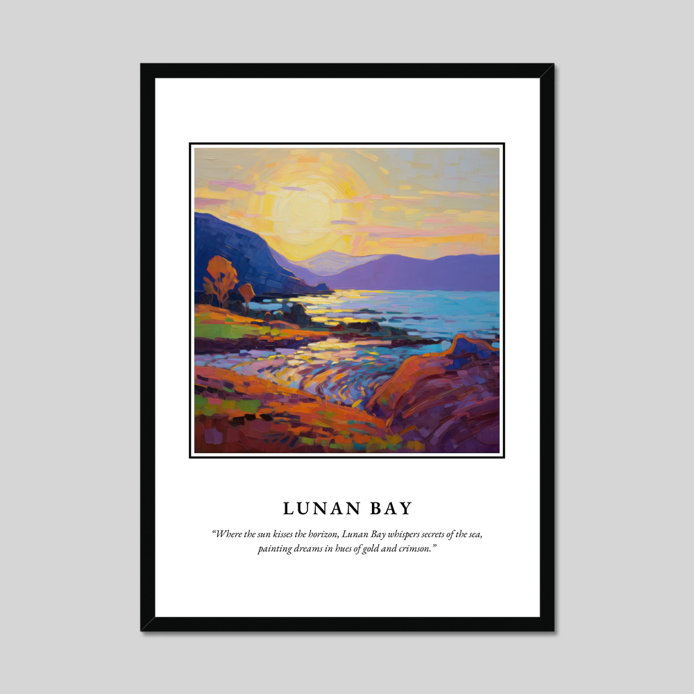 Poster in a black frame