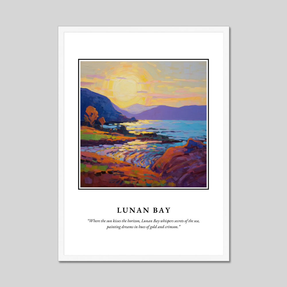 Poster in a white frame