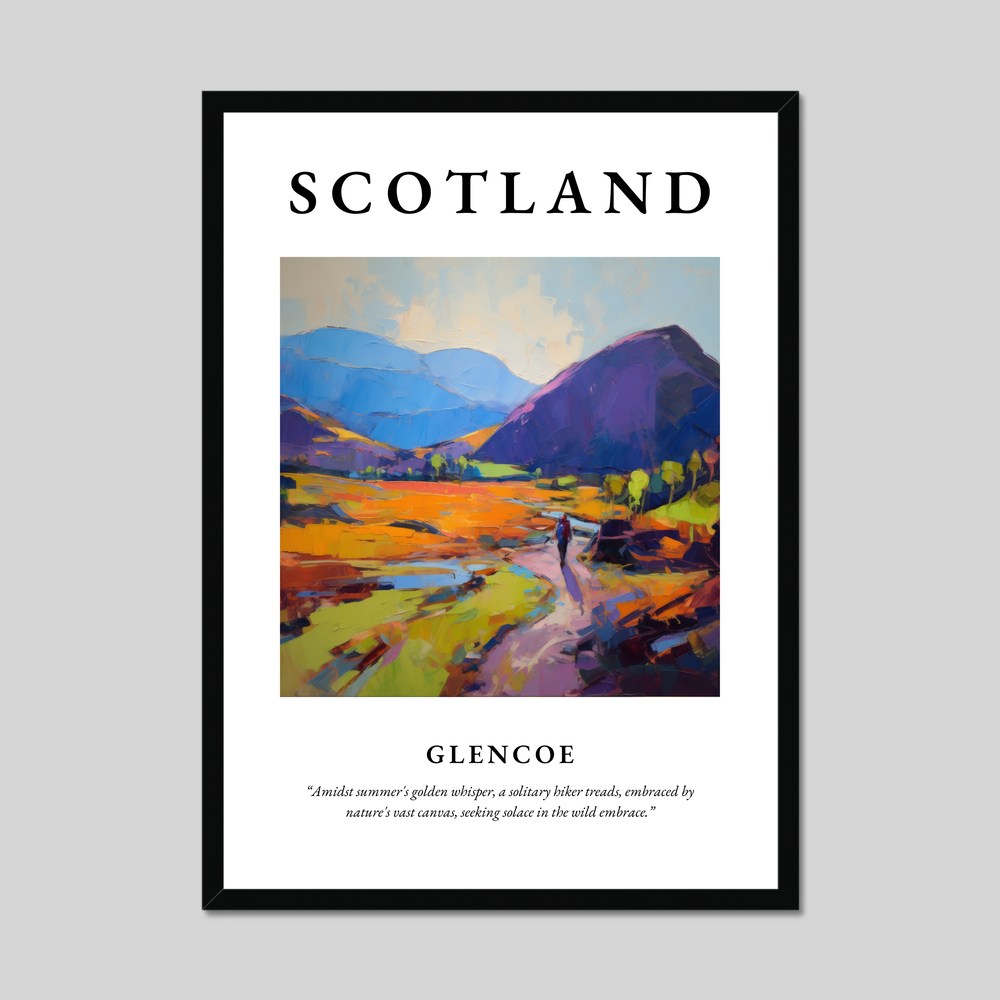 Poster of Glencoe, Scotland.