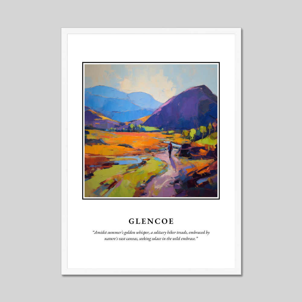 Poster in a white frame