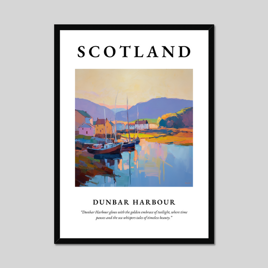Poster of Dunbar Harbour, Scotland.
