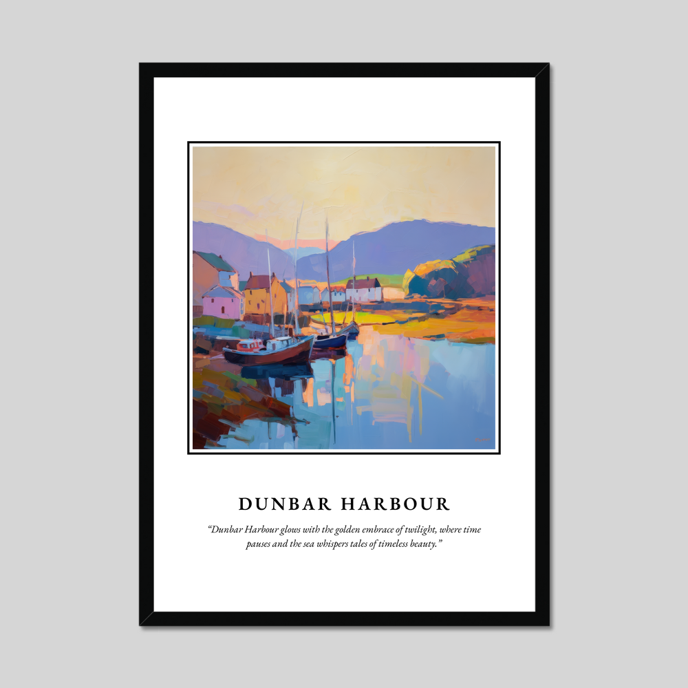 Poster in a black frame