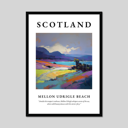 Poster of Mellon Udrigle Beach, Scotland.