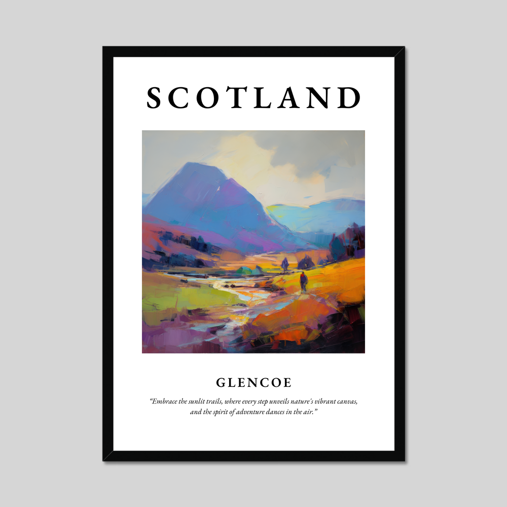 Poster of Glencoe, Scotland.