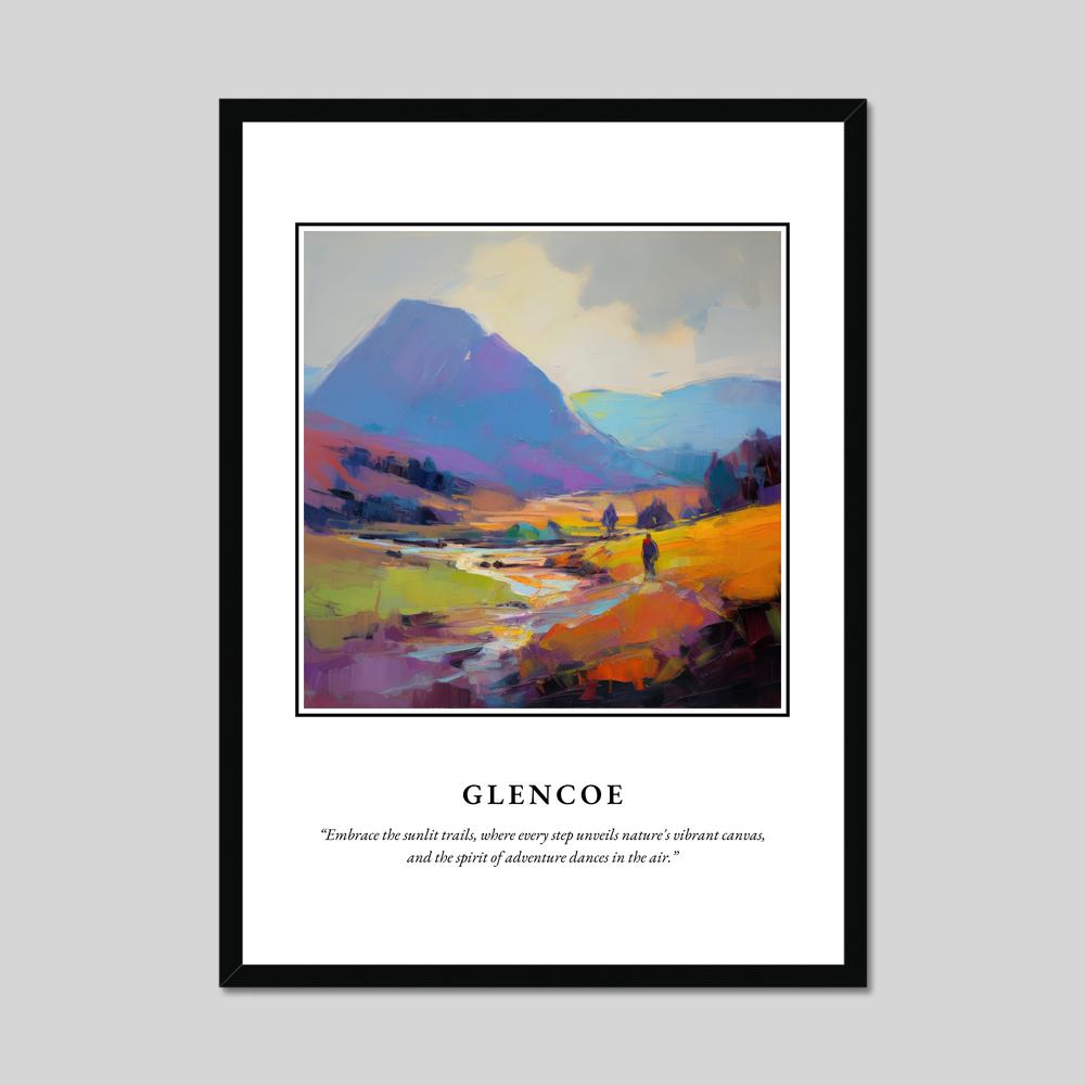 Poster in a black frame