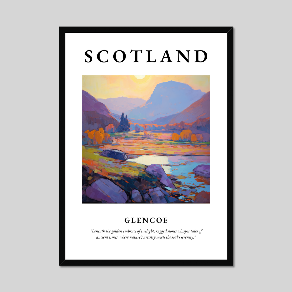 Poster of Glencoe, Scotland.