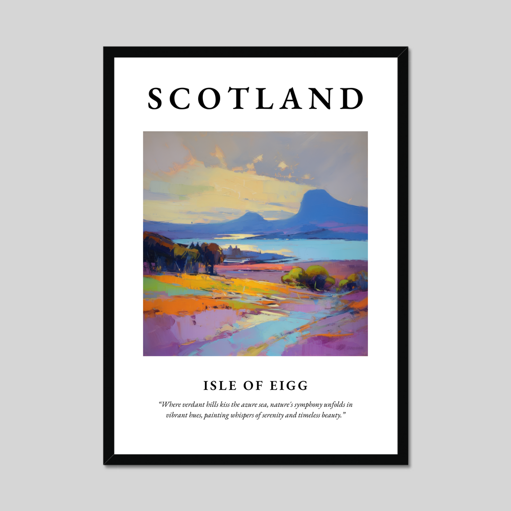 Poster of Isle of Eigg, Scotland.