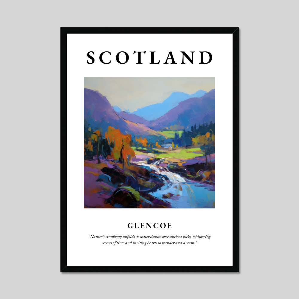 Poster of Glencoe, Scotland.