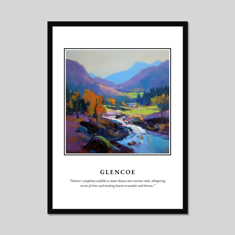 Poster in a black frame