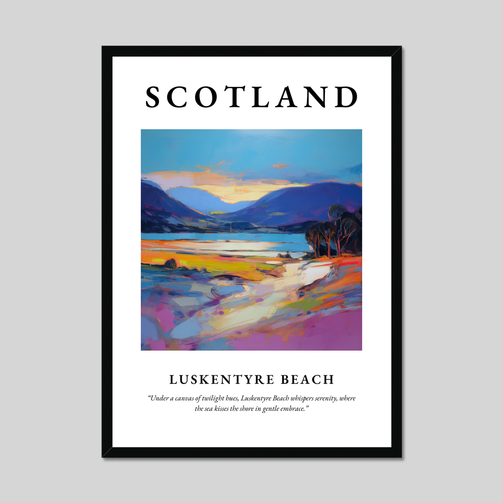 Poster of Luskentyre Beach, Scotland.