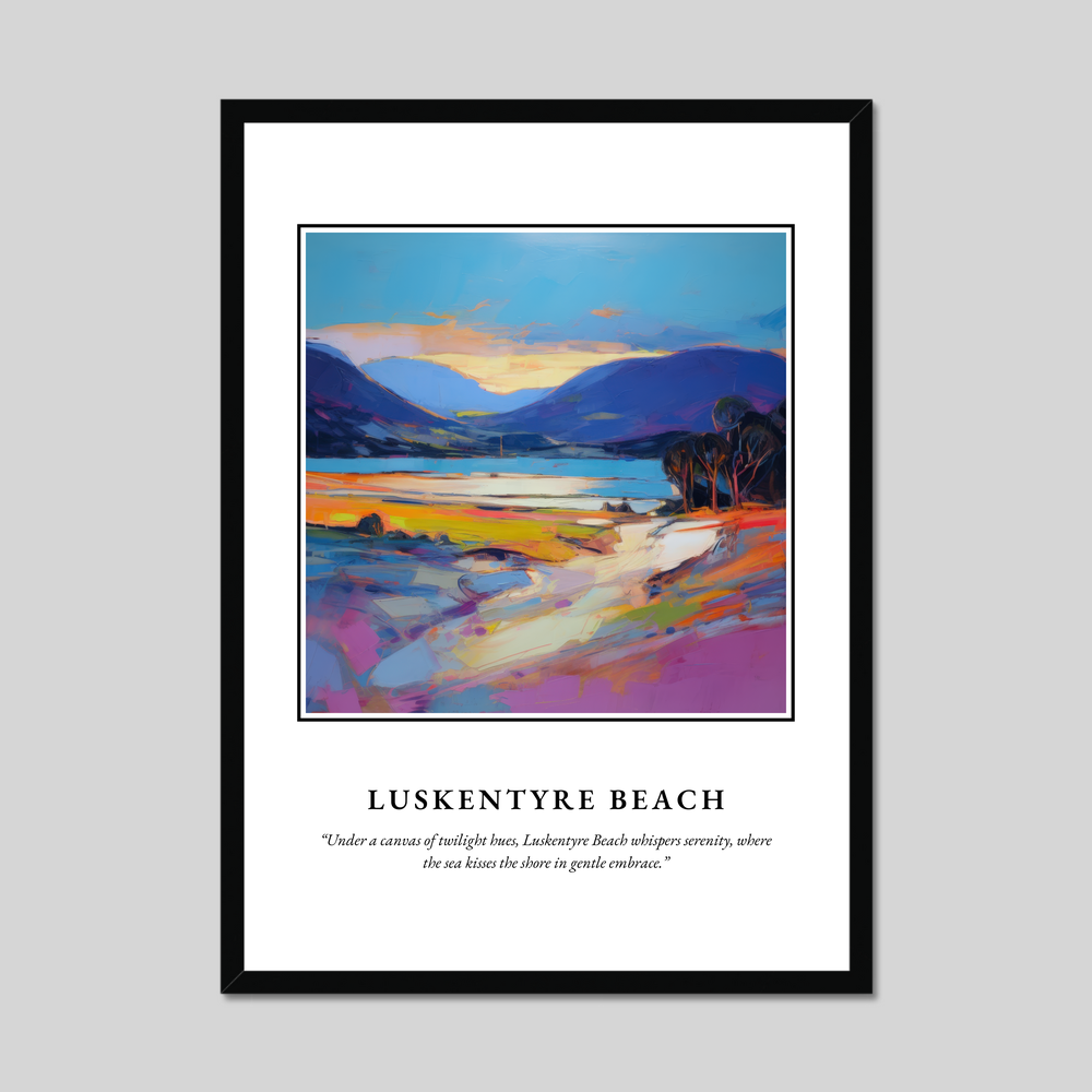 Poster in a black frame