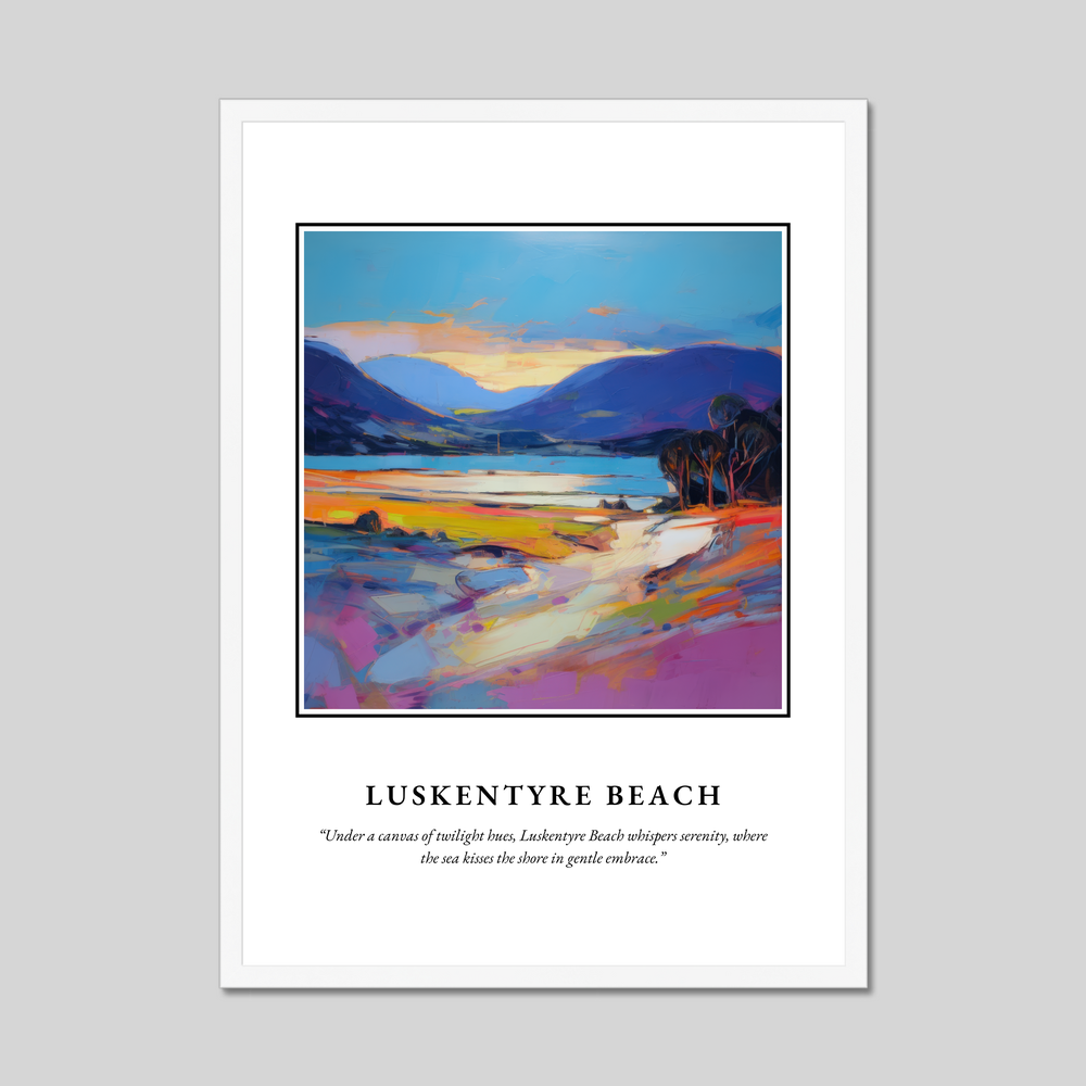 Poster in a white frame