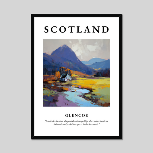 Poster of Glencoe, Scotland.