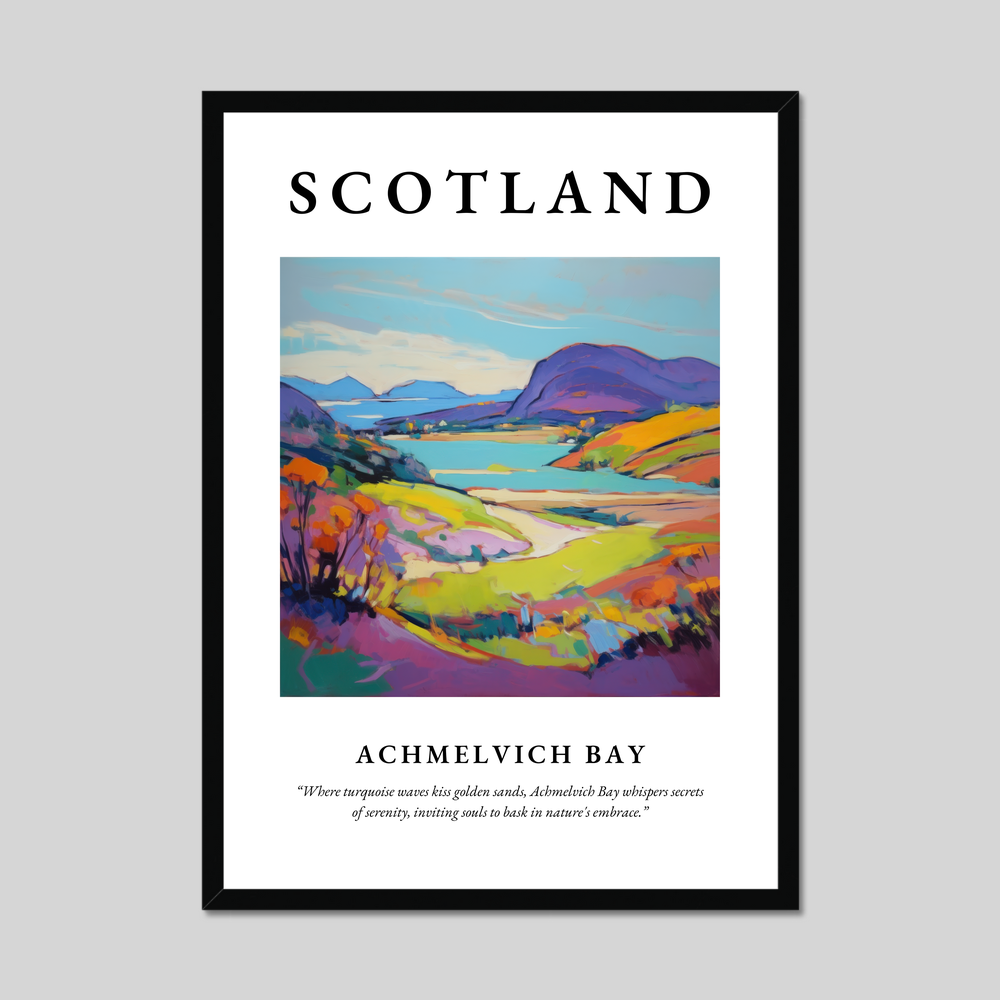 Poster of Achmelvich Bay, Scotland.