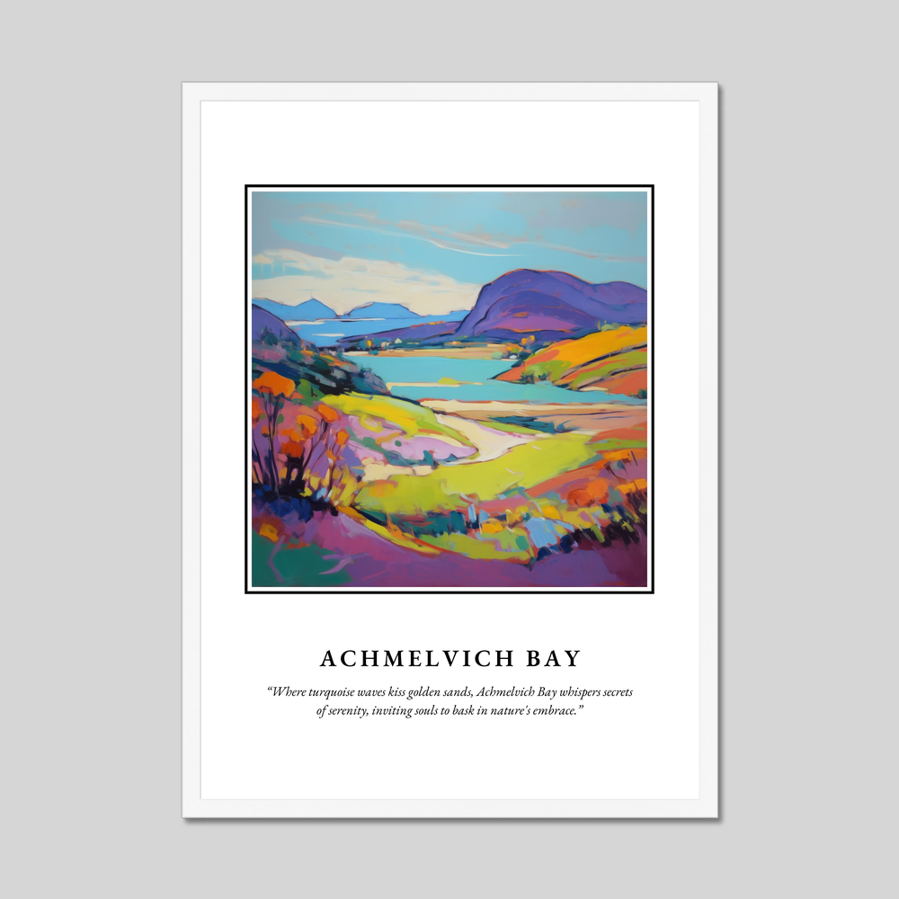 Poster in a white frame