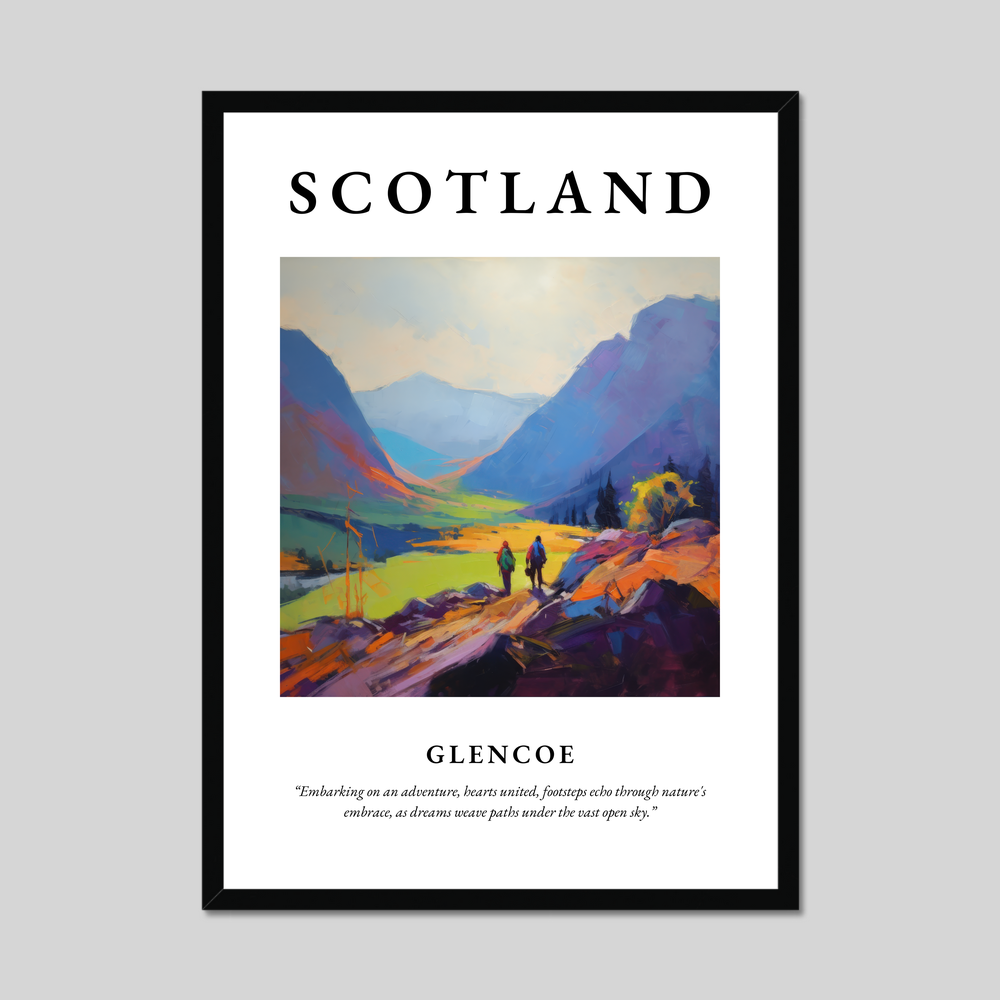 Poster of Glencoe, Scotland.