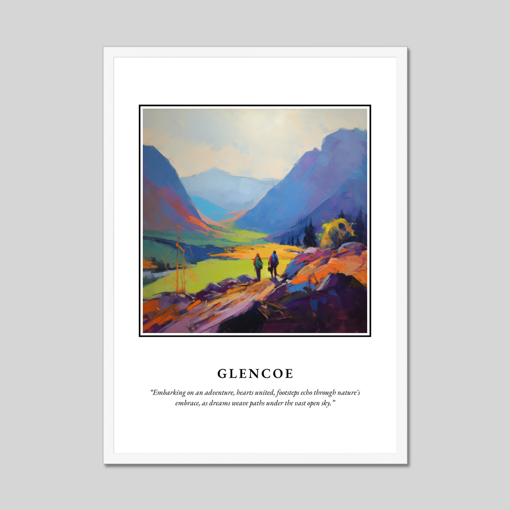 Poster in a white frame