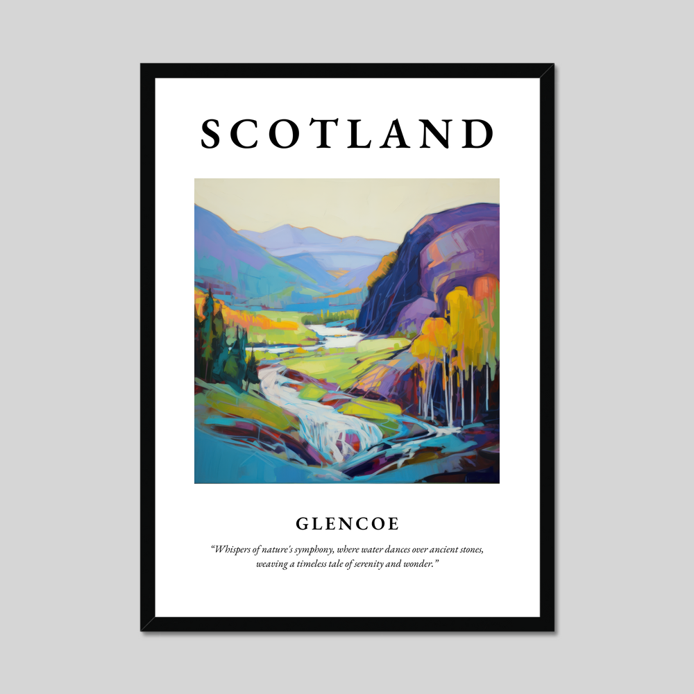 Poster of Glencoe, Scotland.