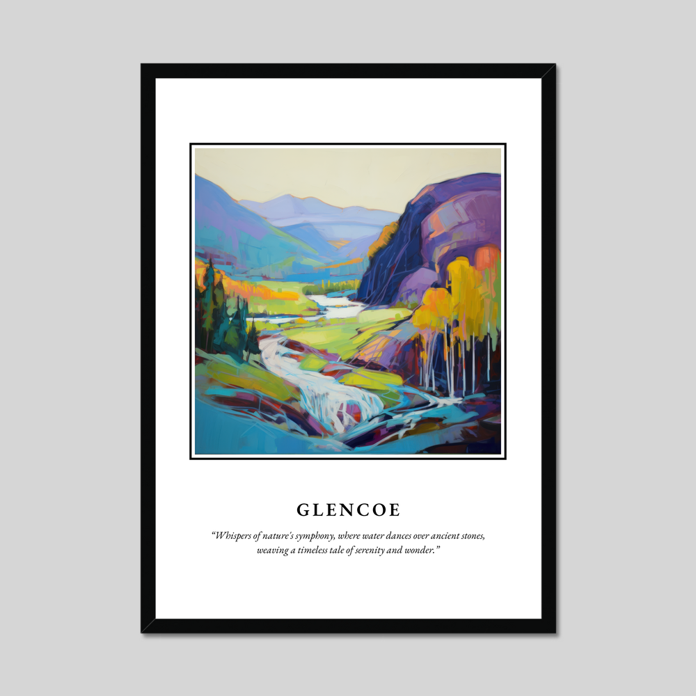 Poster in a black frame