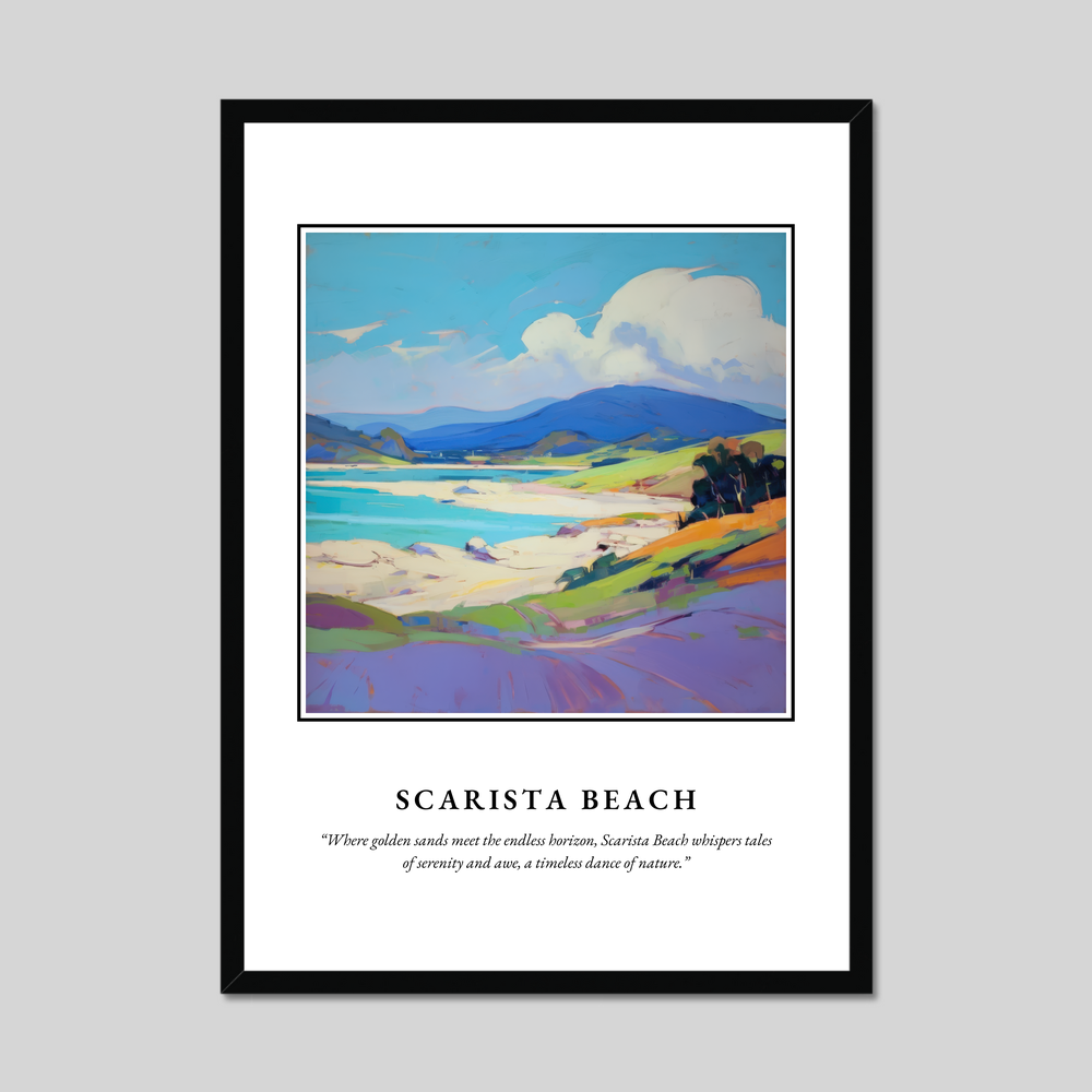 Poster in a black frame