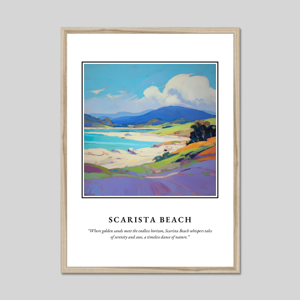 Poster in a natural frame