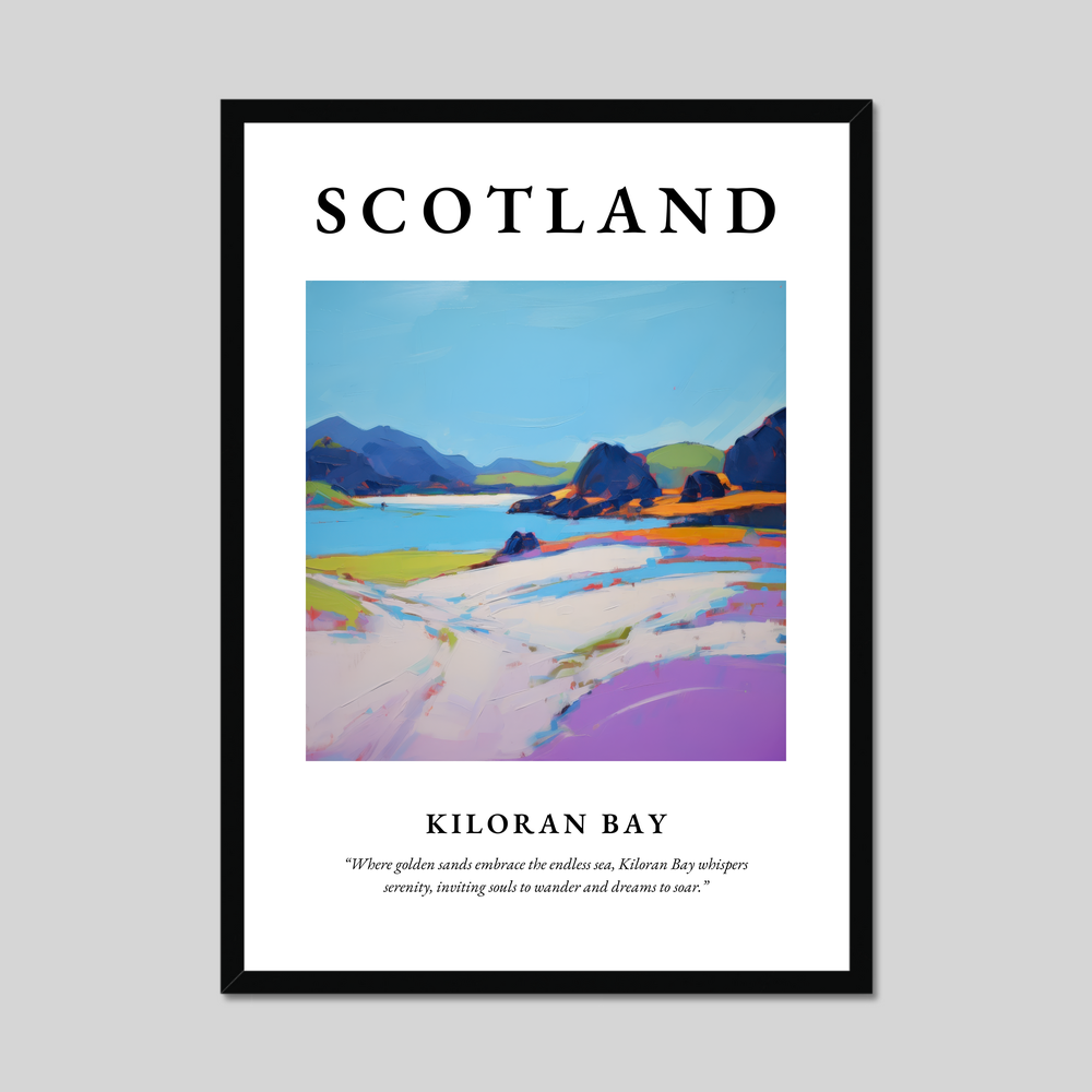 Poster of Kiloran Bay, Scotland.
