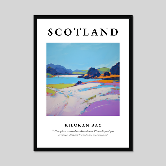 Poster of Kiloran Bay, Scotland.